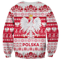 Polska Wesolych Swiat Sweatshirt Lachy Sadeckie Pattern White Version