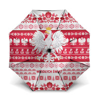 Polska Wesolych Swiat Umbrella Lachy Sadeckie Pattern White Version