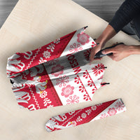Polska Wesolych Swiat Umbrella Lachy Sadeckie Pattern White Version