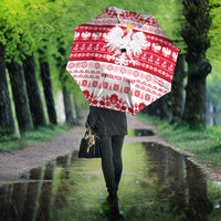 Polska Wesolych Swiat Umbrella Lachy Sadeckie Pattern White Version