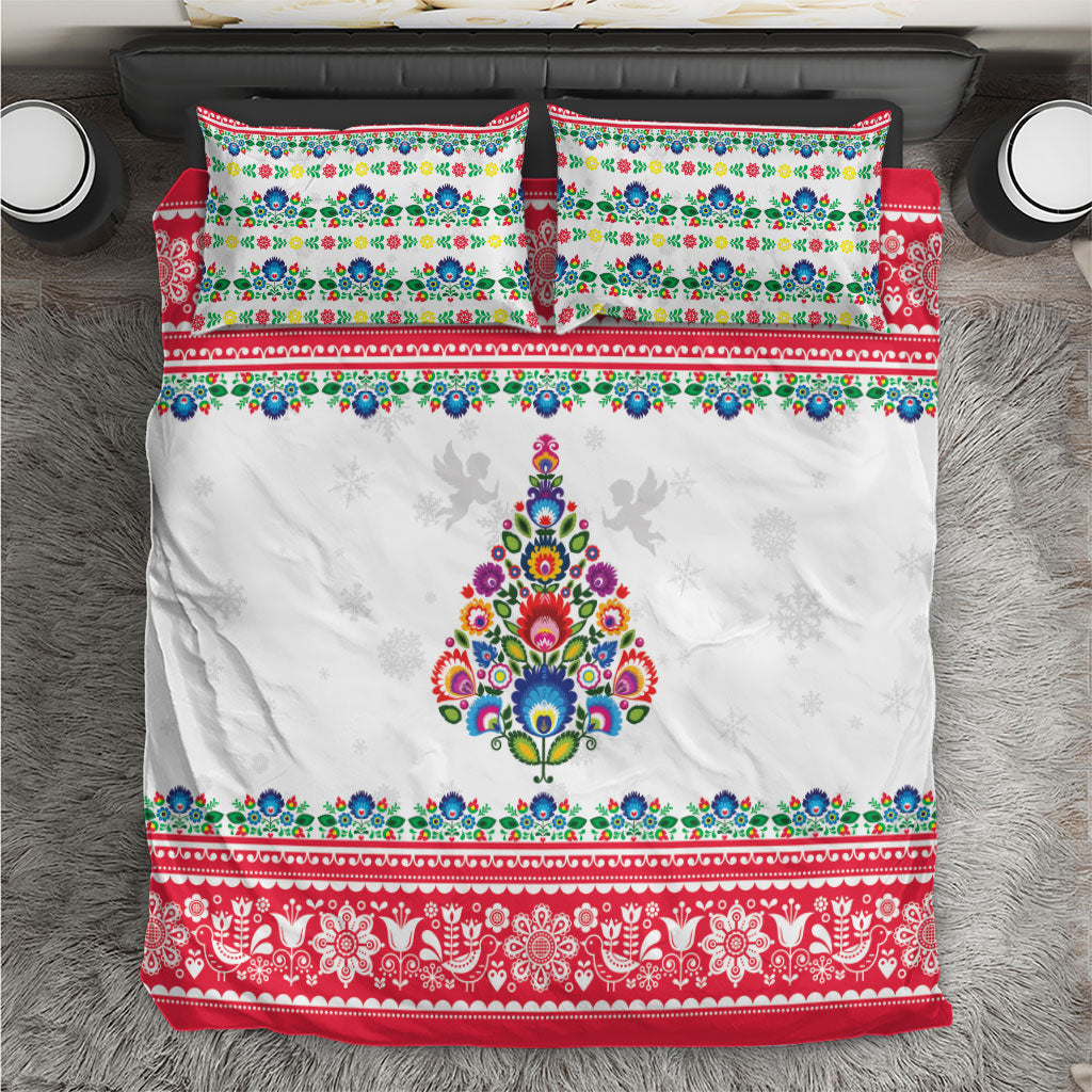 Poland Christmas Bedding Set Polish Folk Art Christmas Tree