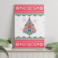 Poland Christmas Canvas Wall Art Polish Folk Art Christmas Tree