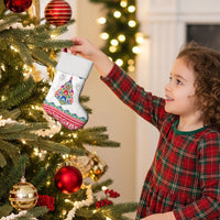 Poland Christmas Stocking Polish Folk Art Christmas Tree