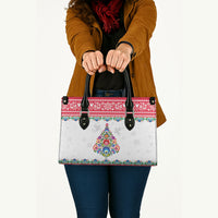 Poland Christmas Leather Bag Polish Folk Art Christmas Tree
