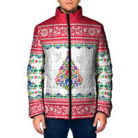 Poland Christmas Padded Jacket Polish Folk Art Christmas Tree