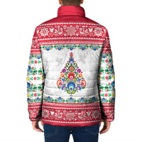 Poland Christmas Padded Jacket Polish Folk Art Christmas Tree