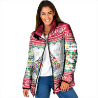 Poland Christmas Padded Jacket Polish Folk Art Christmas Tree