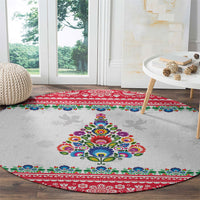 Poland Christmas Round Carpet Polish Folk Art Christmas Tree