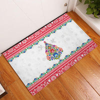 Poland Christmas Rubber Doormat Polish Folk Art Christmas Tree