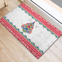 Poland Christmas Rubber Doormat Polish Folk Art Christmas Tree