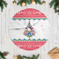 Poland Christmas Tree Skirt Polish Folk Art Christmas Tree