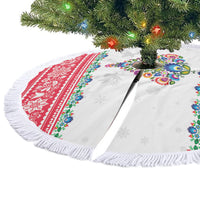 Poland Christmas Tree Skirt Polish Folk Art Christmas Tree