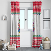 Poland Christmas Window Curtain Polish Folk Art Christmas Tree