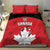 Canada Hockey Bedding Set Maple Leaves Sporty Style