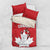 Canada Hockey Bedding Set Maple Leaves Sporty Style