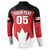 Custom Canada Hockey Button Sweatshirt Maple Leaves Sporty Style