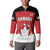 Custom Canada Hockey Button Sweatshirt Maple Leaves Sporty Style