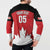 Custom Canada Hockey Button Sweatshirt Maple Leaves Sporty Style