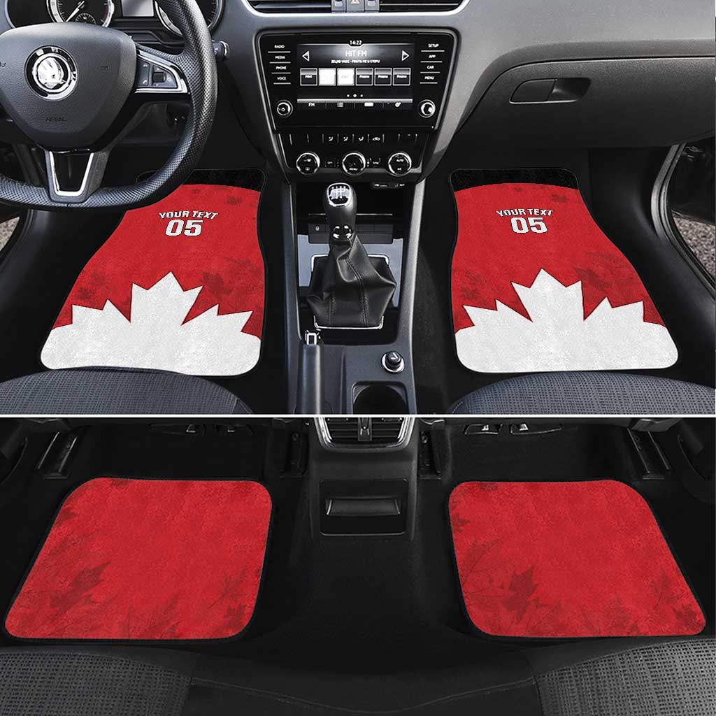 Canada Hockey Car Mats Maple Leaves Sporty Style