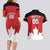 Custom Canada Hockey Couples Matching Long Sleeve Bodycon Dress and Hawaiian Shirt Maple Leaves Sporty Style