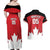 Custom Canada Hockey Couples Matching Off Shoulder Maxi Dress and Hawaiian Shirt Maple Leaves Sporty Style