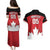 Custom Canada Hockey Couples Matching Puletasi and Hawaiian Shirt Maple Leaves Sporty Style