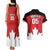 Custom Canada Hockey Couples Matching Tank Maxi Dress and Hawaiian Shirt Maple Leaves Sporty Style