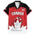 Custom Canada Hockey Family Matching Long Sleeve Bodycon Dress and Hawaiian Shirt Maple Leaves Sporty Style