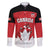 Custom Canada Hockey Family Matching Long Sleeve Bodycon Dress and Hawaiian Shirt Maple Leaves Sporty Style