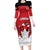 Custom Canada Hockey Family Matching Long Sleeve Bodycon Dress and Hawaiian Shirt Maple Leaves Sporty Style