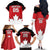 Custom Canada Hockey Family Matching Off The Shoulder Long Sleeve Dress and Hawaiian Shirt Maple Leaves Sporty Style