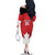 Custom Canada Hockey Family Matching Off The Shoulder Long Sleeve Dress and Hawaiian Shirt Maple Leaves Sporty Style