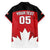 Custom Canada Hockey Family Matching Short Sleeve Bodycon Dress and Hawaiian Shirt Maple Leaves Sporty Style