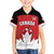 Custom Canada Hockey Family Matching Short Sleeve Bodycon Dress and Hawaiian Shirt Maple Leaves Sporty Style