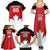 Custom Canada Hockey Family Matching Summer Maxi Dress and Hawaiian Shirt Maple Leaves Sporty Style