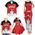 Custom Canada Hockey Family Matching Tank Maxi Dress and Hawaiian Shirt Maple Leaves Sporty Style