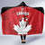 Canada Hockey Hooded Blanket Maple Leaves Sporty Style