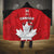 Canada Hockey Hooded Blanket Maple Leaves Sporty Style