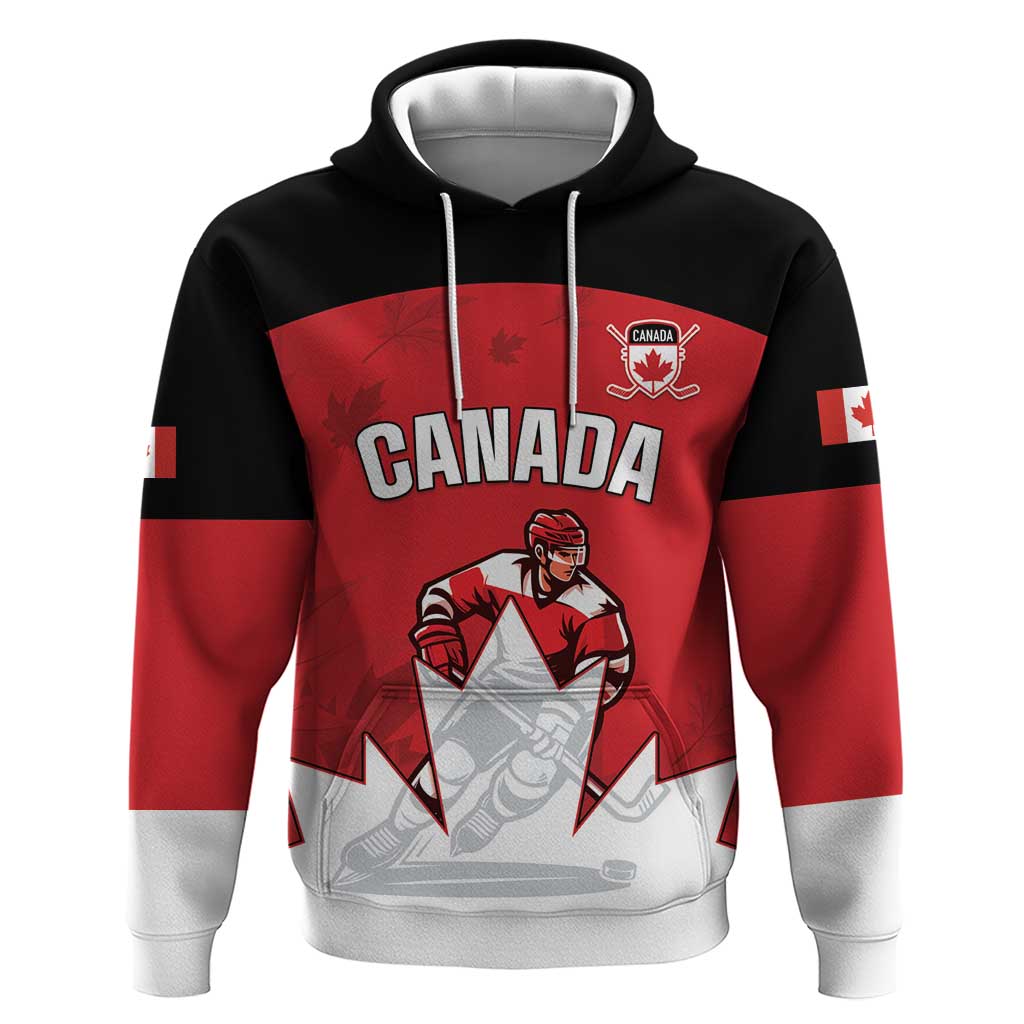 Custom Canada Hockey Hoodie Maple Leaves Sporty Style