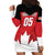 Custom Canada Hockey Hoodie Dress Maple Leaves Sporty Style