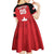 Custom Canada Hockey Kid Short Sleeve Dress Maple Leaves Sporty Style