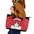 Canada Hockey Leather Tote Bag Maple Leaves Sporty Style