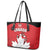 Canada Hockey Leather Tote Bag Maple Leaves Sporty Style