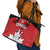 Canada Hockey Leather Tote Bag Maple Leaves Sporty Style