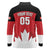 Custom Canada Hockey Long Sleeve Polo Shirt Maple Leaves Sporty Style