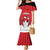 Custom Canada Hockey Mermaid Dress Maple Leaves Sporty Style