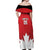 Custom Canada Hockey Off Shoulder Maxi Dress Maple Leaves Sporty Style