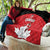 Canada Hockey Quilt Maple Leaves Sporty Style