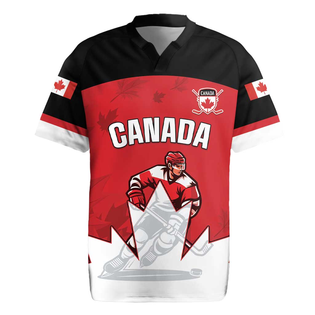 Custom Canada Hockey Rugby Jersey Maple Leaves Sporty Style