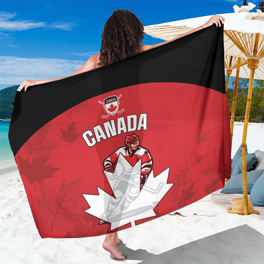 Canada Hockey Sarong Maple Leaves Sporty Style